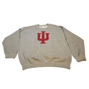 Gray Sweater Indiana University Red Logo
